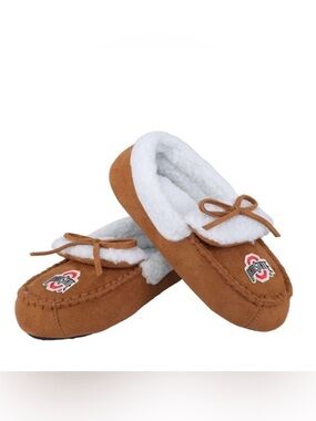 FOCO Ohio State Team Logo Moccasin Slippers